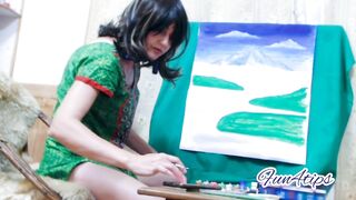 Sexy Artist Live On Camera