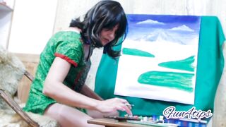 Sexy Artist Live On Camera