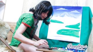 Sexy Artist Live On Camera