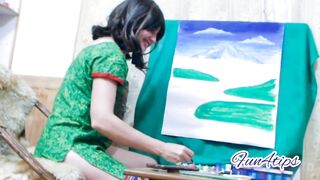 Sexy Artist Live On Camera