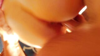 Fucked roommates slutty girlfriend up the butt while he goes to pick up wee