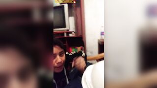 my cute cousin eats my black cock and learns english