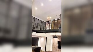 Walk mini dress transparent exhib ass
