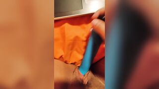 Watching lesbian porn while masturbating my wet pussy