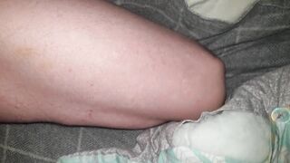 I give Mr E a foot job and take his huge cock doggy part 1
