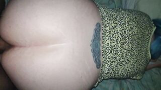 I give Mr E a foot job and take his huge cock doggy part 1