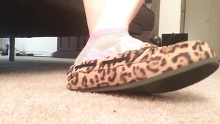 Socks and Cheetah Moccasins Frieda Ann Foot Fetish