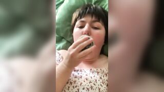 Deepthroating a Dildo