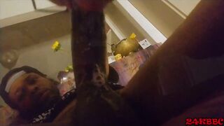 enjoying a blunt and big booty preview