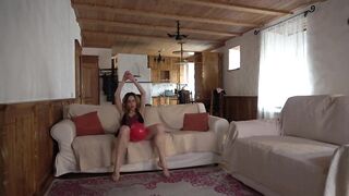 School Girl Balloon Horny Dance