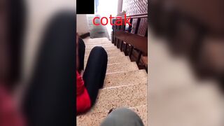 cotak turkish Fucks on the stairs inside the apartment
