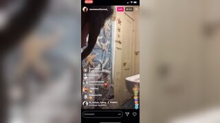 Luhmoo Naked on Instagram Live