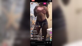 Luhmoo Naked on Instagram Live