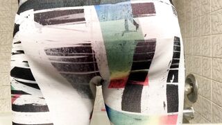 Girlfriend Peeing Tight Pants