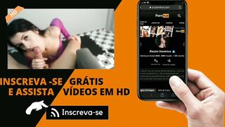 O corninho saiu e eu sentei bem forte no pau do amigo dele