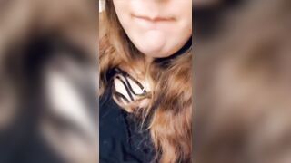 Naughty girl cums quietly while at work