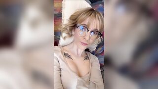 British Amateur Gets Cum On Her Glasses - Jade Vow