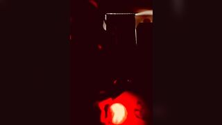 Red lights strip tease