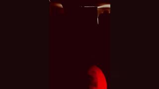Red lights strip tease