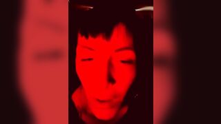 Red lights strip tease