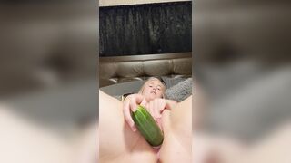 American Mommy fucking herself with a cucumber