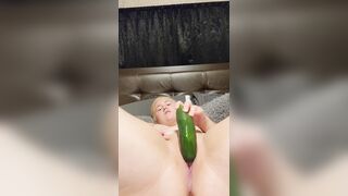 American Mommy fucking herself with a cucumber