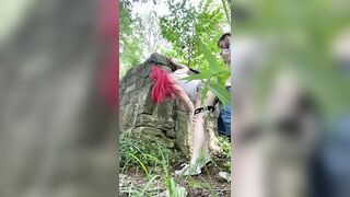 Solo play and getting fucked Hard at this public park