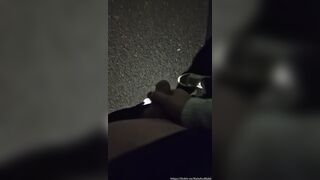 Very risky drinking Pee in the middle of the street