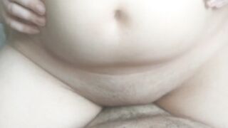 Hungry fertile pussy milking my cock until huge breeding creampie