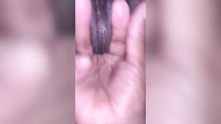 Squirt on daddy fingers baby