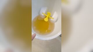 Urine Fetish Princess Potty Training Boy Urinal Toy Aim Play!: Girl Stands to Pee Foamy Yellow Piss