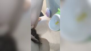 Urine Fetish Princess Potty Training Boy Urinal Toy Aim Play!: Girl Stands to Pee Foamy Yellow Piss