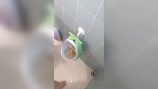 Urine Fetish Princess Potty Training Boy Urinal Toy Aim Play!: Girl Stands to Pee Foamy Yellow Piss