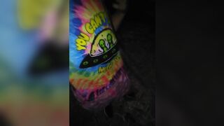 Public Outside Outdoors Nature Pee @ Dusk! Hairy Hippie Slut Has NO TOILET PAPER! She Pees Anyway!