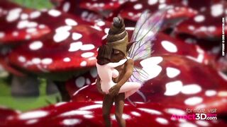 Big tits babe fucked by an elf in a fantasy 3D animation