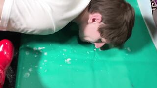 I spit on the floor and make the slave lick my nectar!