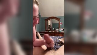 Busty blonde teen blowjob