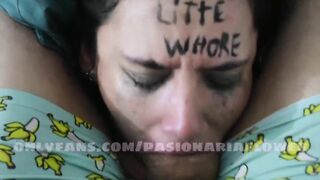 Deep throat and makeup ruined in customized video for a fan, claims a video for you