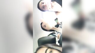is not ashamed to suck her toy dick in front of the uber driver