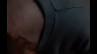 she is playing with my dick