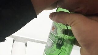 Bitch fuck beer. ALL BEER INSIDE HER PUSSY!!!