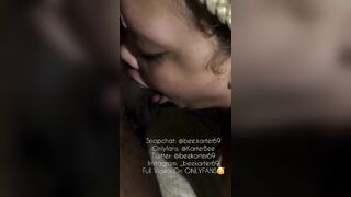 Blonde Ebony Swallows Dick Like A TRUE Whore