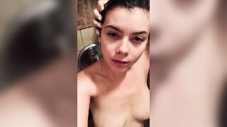 Willow records herself showering