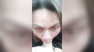 Car Blowjob From Asian Slut. Swallows Every Drop. Oral Creampie
