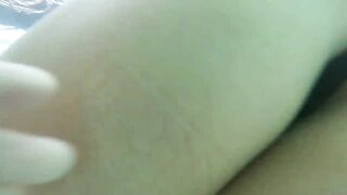 Very hot blonde girl fucking in the pool
