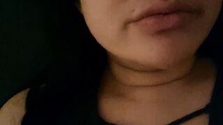 Sucking my 8 inch dildo during a vape - thinking of your cock ????