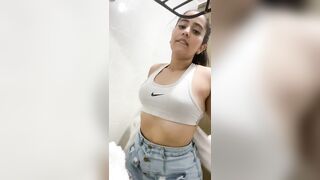 my friend's bitch in the bathroom