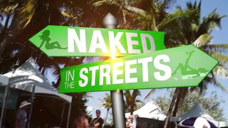 Porn Star bikini interviews & public flashing at XBiz in South Beach Miami by Naked News reporter