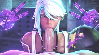 cyberpunk sucking big realistic PENE