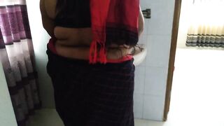 Tamil Hot aunty stand in front of mirror & hair combined then a Guy fucks her on Valentine's Day - 2023 Happy Valentine